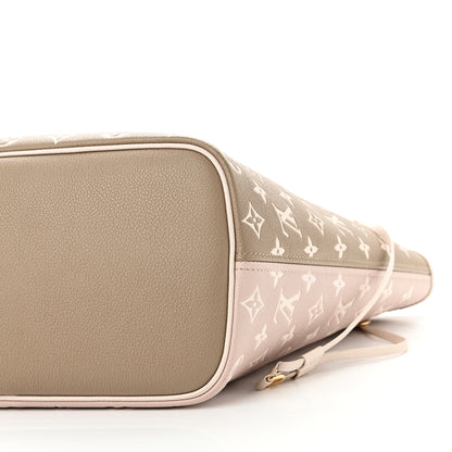 Louis Vuitton Empreinte Monogram Spring In The City Neverfull MM Kaki Beige Cream 10 of 10