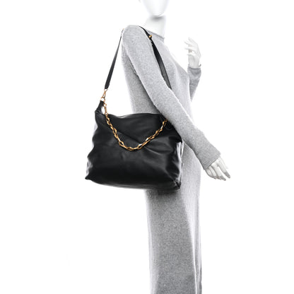 Jimmy Choo Soft Calfskin Medium Diamond Hobo Black 2 of 9