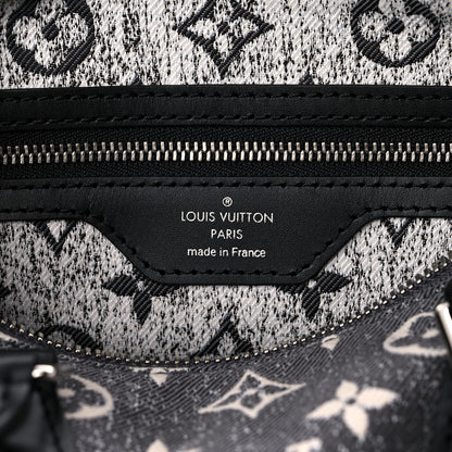 Louis Vuitton Denim Monogram Jacquard Speedy Bandouliere 25 Black 6 of 9