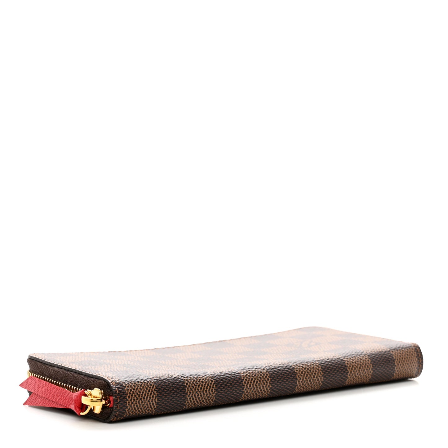 Damier Ebene Clemence Wallet Cherry