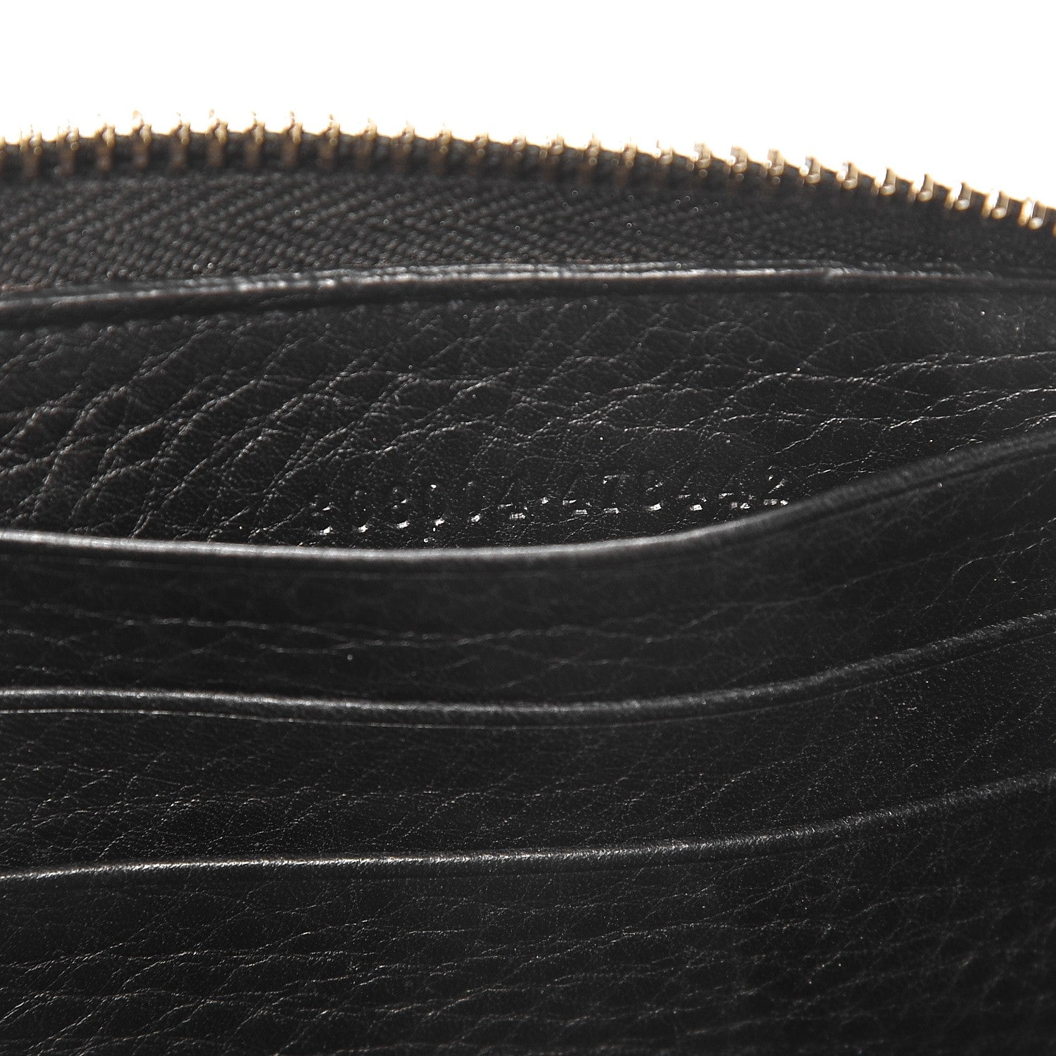 Gucci Pebbled Calfskin Soho Zip Around Wallet Black 7 of 10