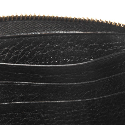 Gucci Pebbled Calfskin Soho Zip Around Wallet Black 7 of 10