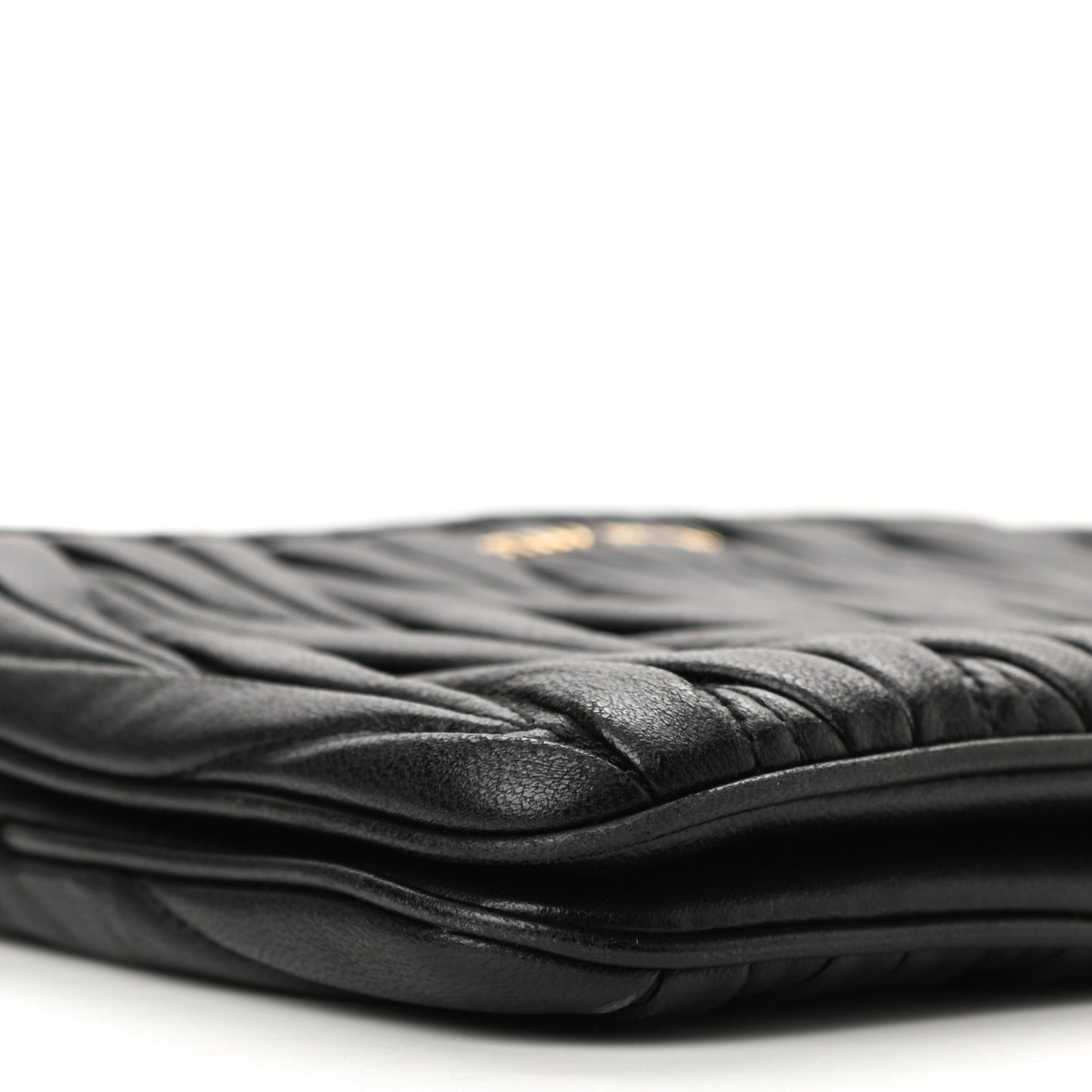 Nappa Matelasse Double Zip Crossbody Black