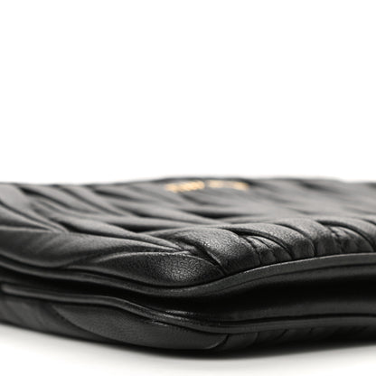 Miu Miu Nappa Matelasse Double Zip Crossbody Black 10 of 11