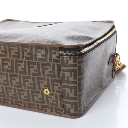 Fendi Glazed Fabric FF 1974 Karligraphy Large Travel Bag Tobacco 13 of 13