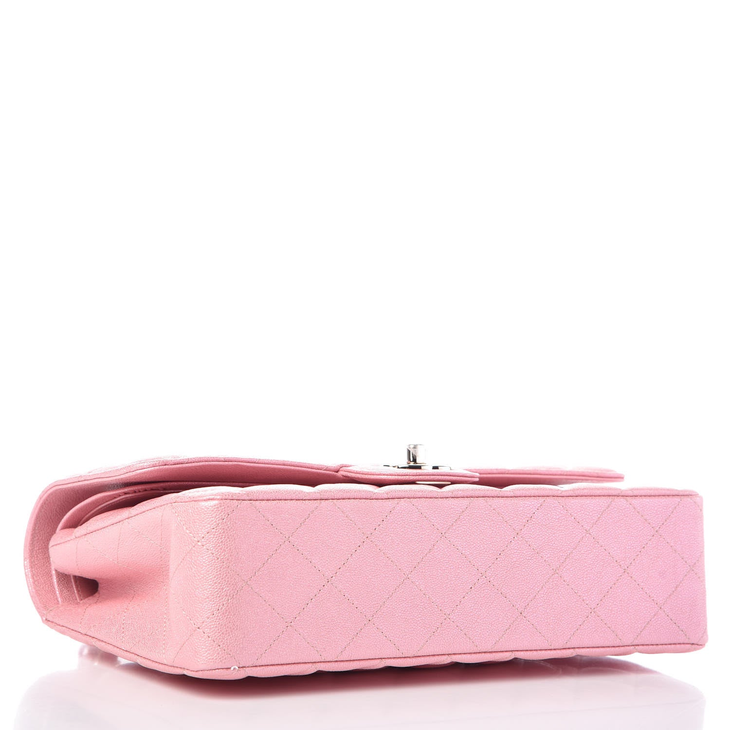 Chanel Iridescent Caviar Quilted Medium Double Flap Rose Pink 4 of 10