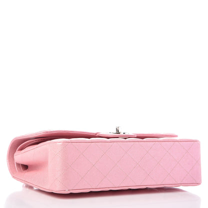 Chanel Iridescent Caviar Quilted Medium Double Flap Rose Pink 4 of 10