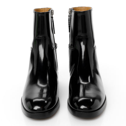 Gucci Brushed Calfskin Michelangelo Slim Horsebit Ankle Boots 36 Black 3 of 10