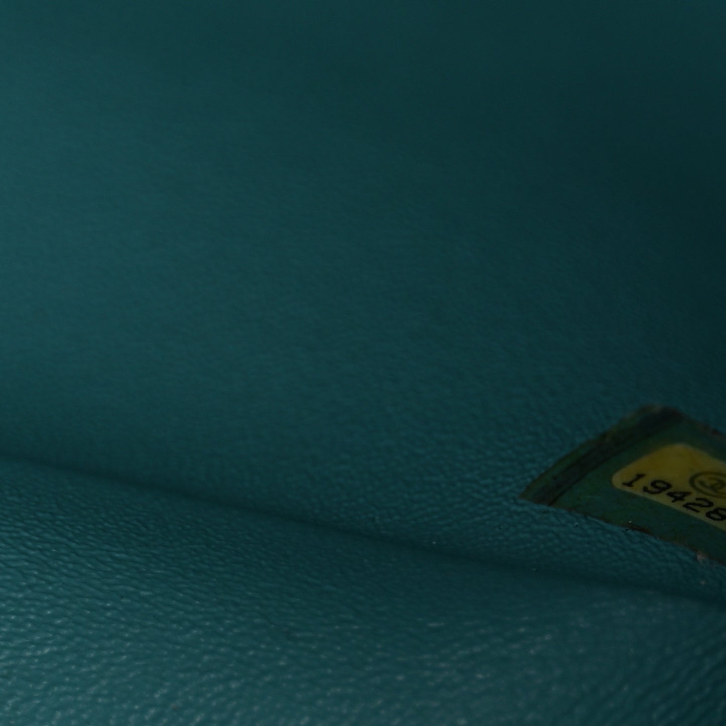 Lambskin Quilted Jumbo Double Flap Turquoise