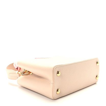 Louis Vuitton Taurillon Ostrich Capucines BB Powder Pink Beige 4 of 8