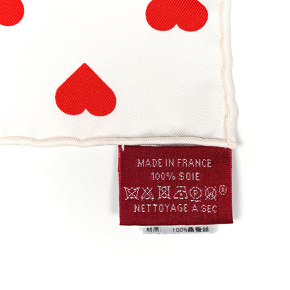 Hermes Silk Brides De Gala Love Scarf 90 Rouge Vif Marine White 3 of 4