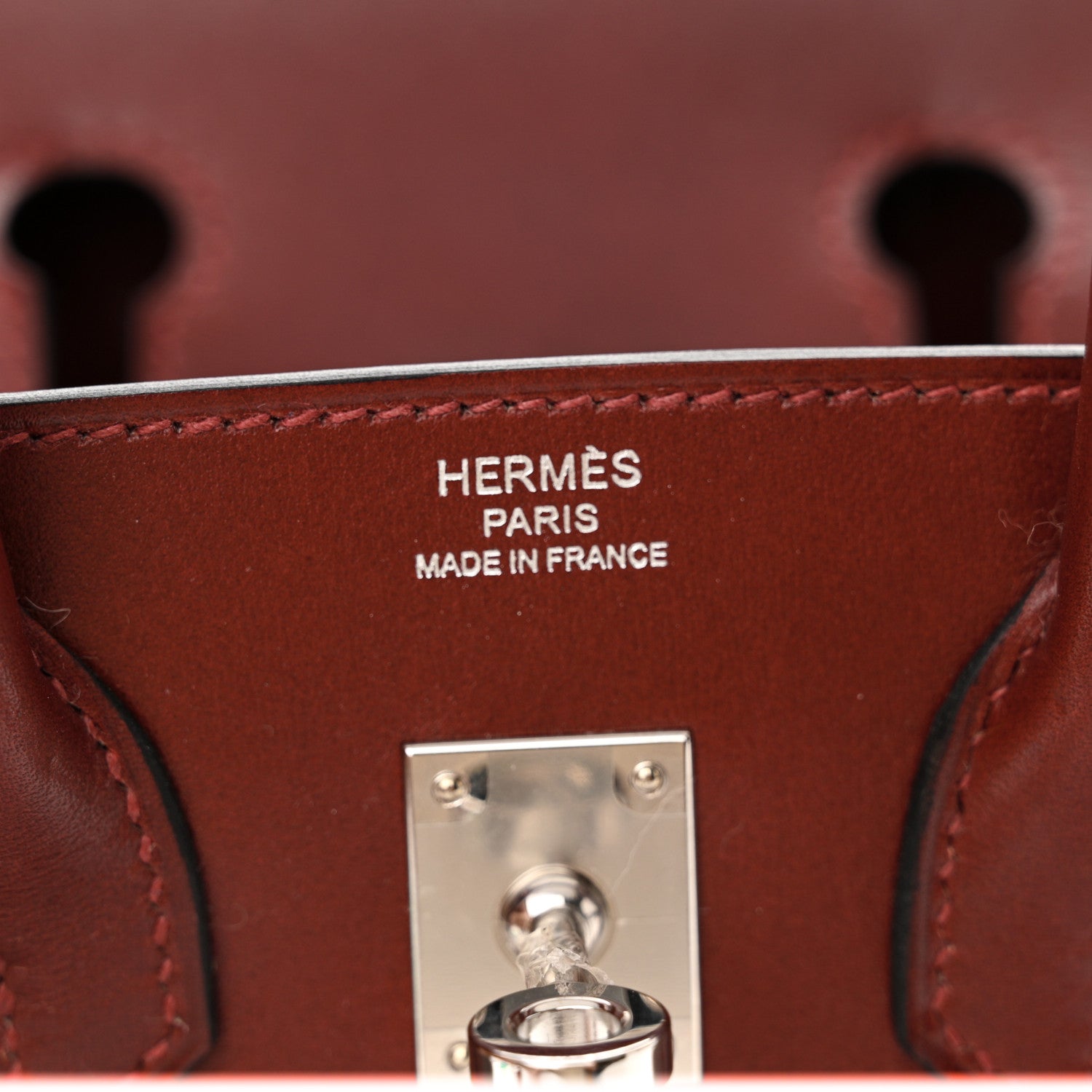 Hermes Box Birkin Sellier 25 Rouge H 6 of 13