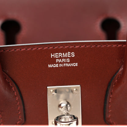 Hermes Box Birkin Sellier 25 Rouge H 6 of 13