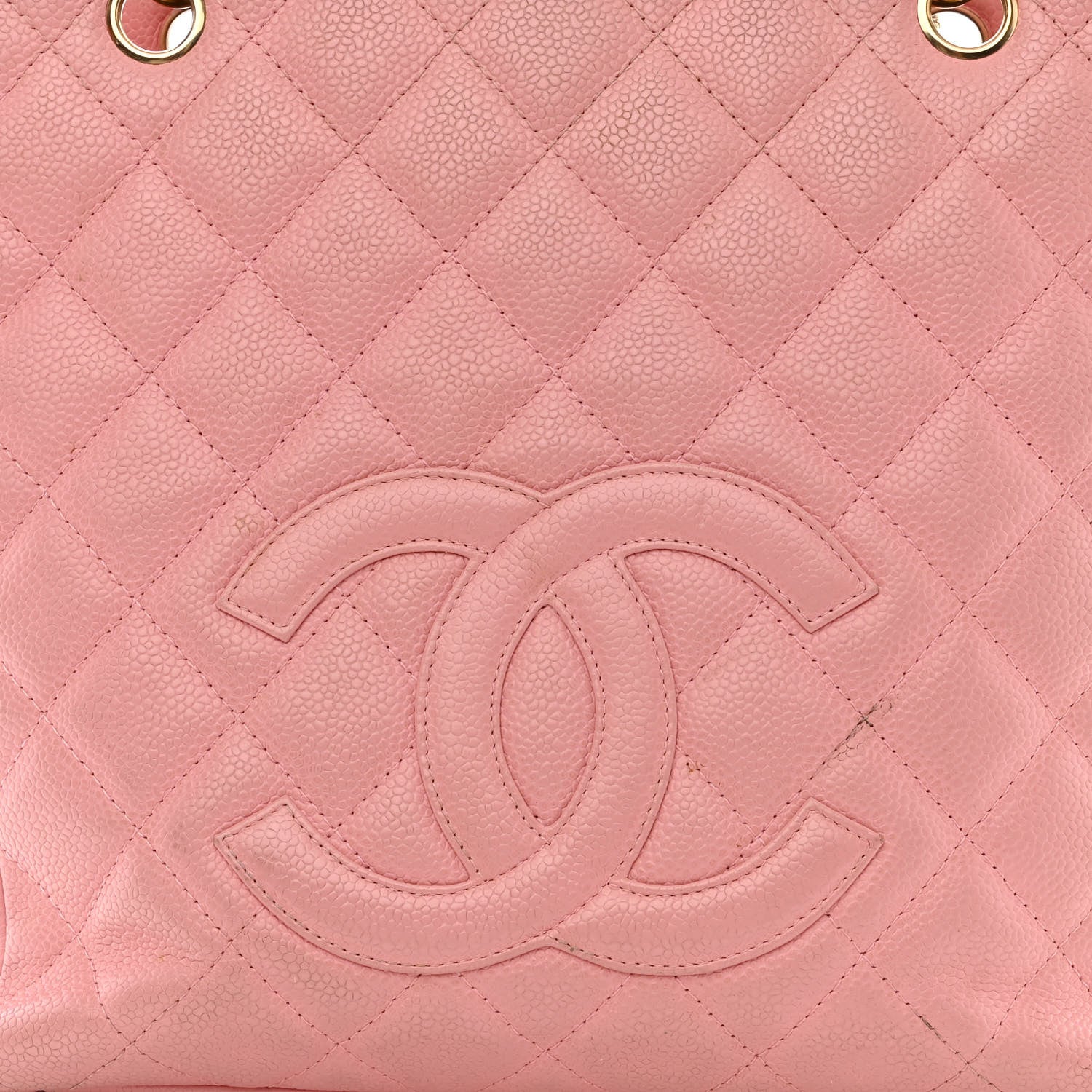 Chanel Caviar Quilted Petit Shopping Tote PST Pink 9 of 17