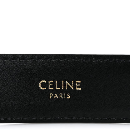 Celine Taurillon Calfskin Medium Triomphe Belt 75 30 Black 5 of 8