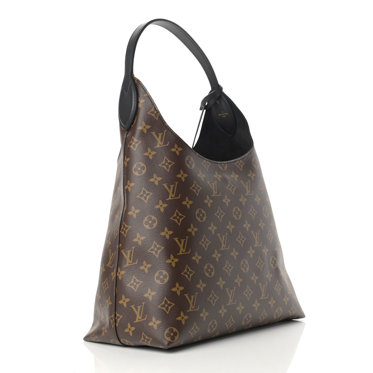 Louis Vuitton Monogram Flower Hobo Black 3 of 12