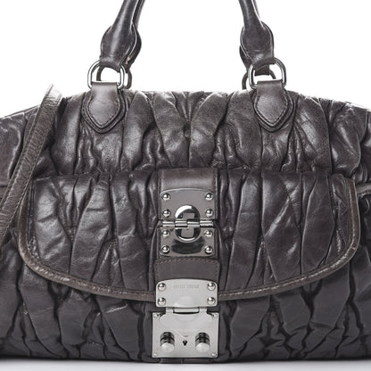 Miu Miu Nappa Matelasse Satchel 8 of 19