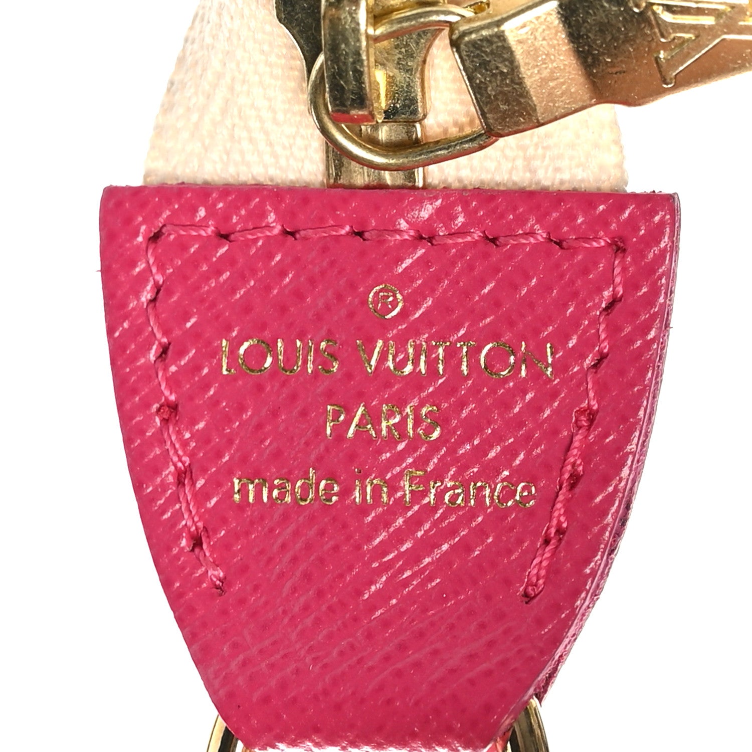 Louis Vuitton Damier Azur 2021 Christmas Animation Hollywood Mini Pochette Accessories Fuchsia 4 of 8