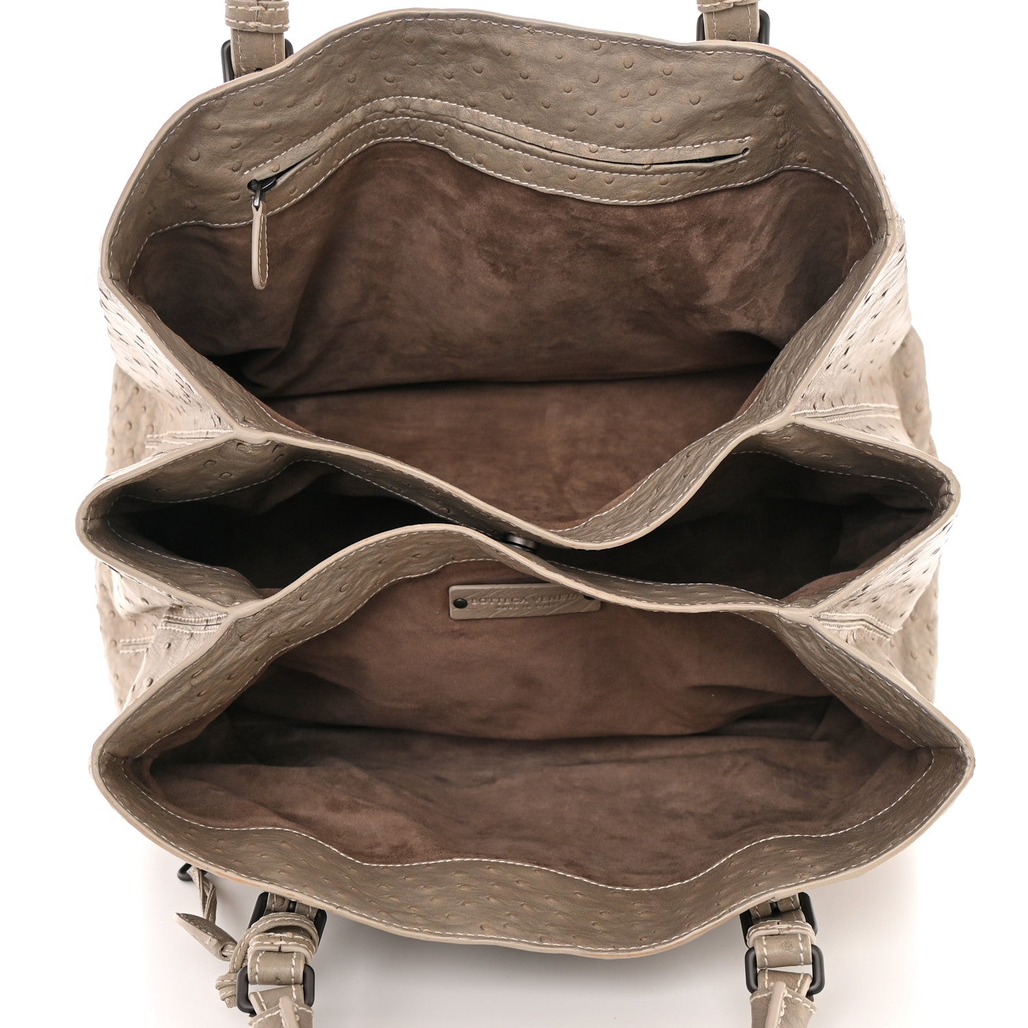 Bottega Veneta Ostrich Medium Roma Tote 5 of 11