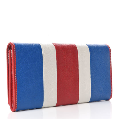 Balenciaga Agneau Arena Multicolore Bazar Money Wallet Bleu White Rouge 3 of 8