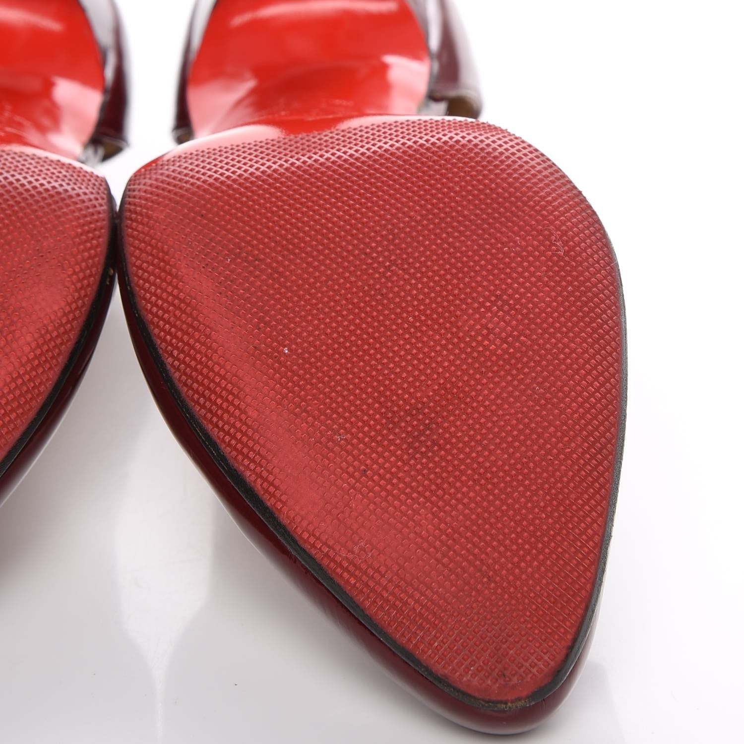 Christian Louboutin Patent Triclo 100 Pumps 37.5 Red 11 of 13