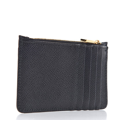 Dolce & Gabbana Dauphine Embellished Logo Zip Card Holder Black 3 of 7