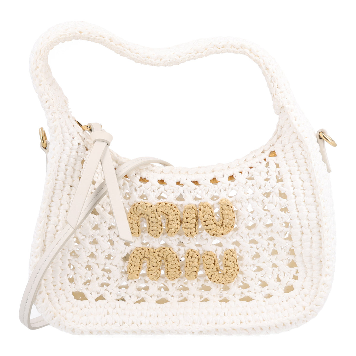 Fabric Crochet Wander Hobo White