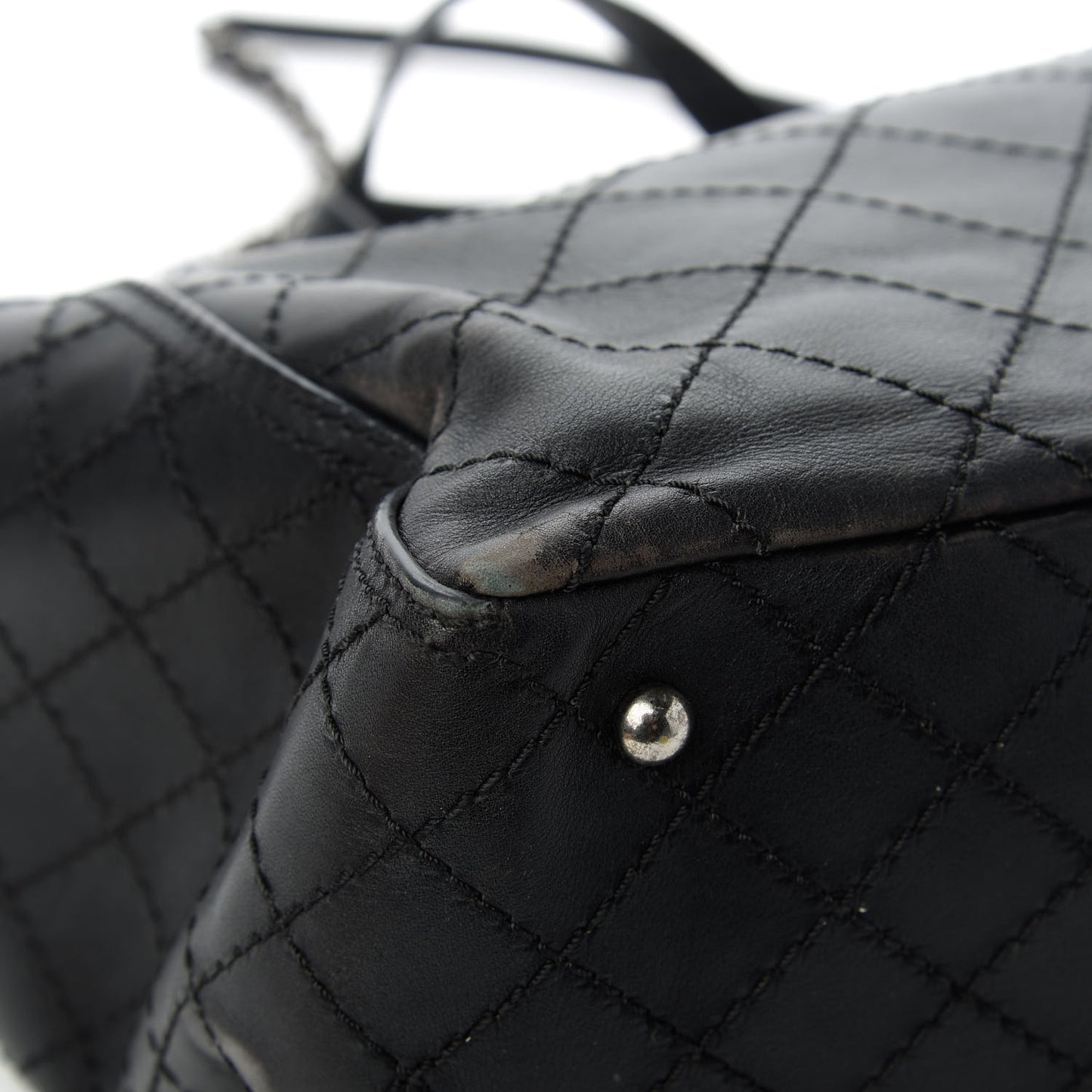 Calfskin CC Pocket Tote Black