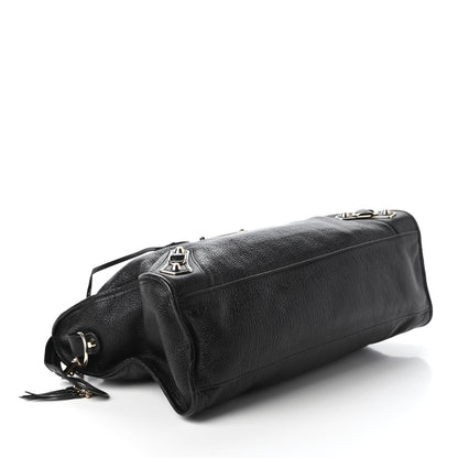 Balenciaga Chevre Gold Metallic Edge Hardware City Black 4 of 10