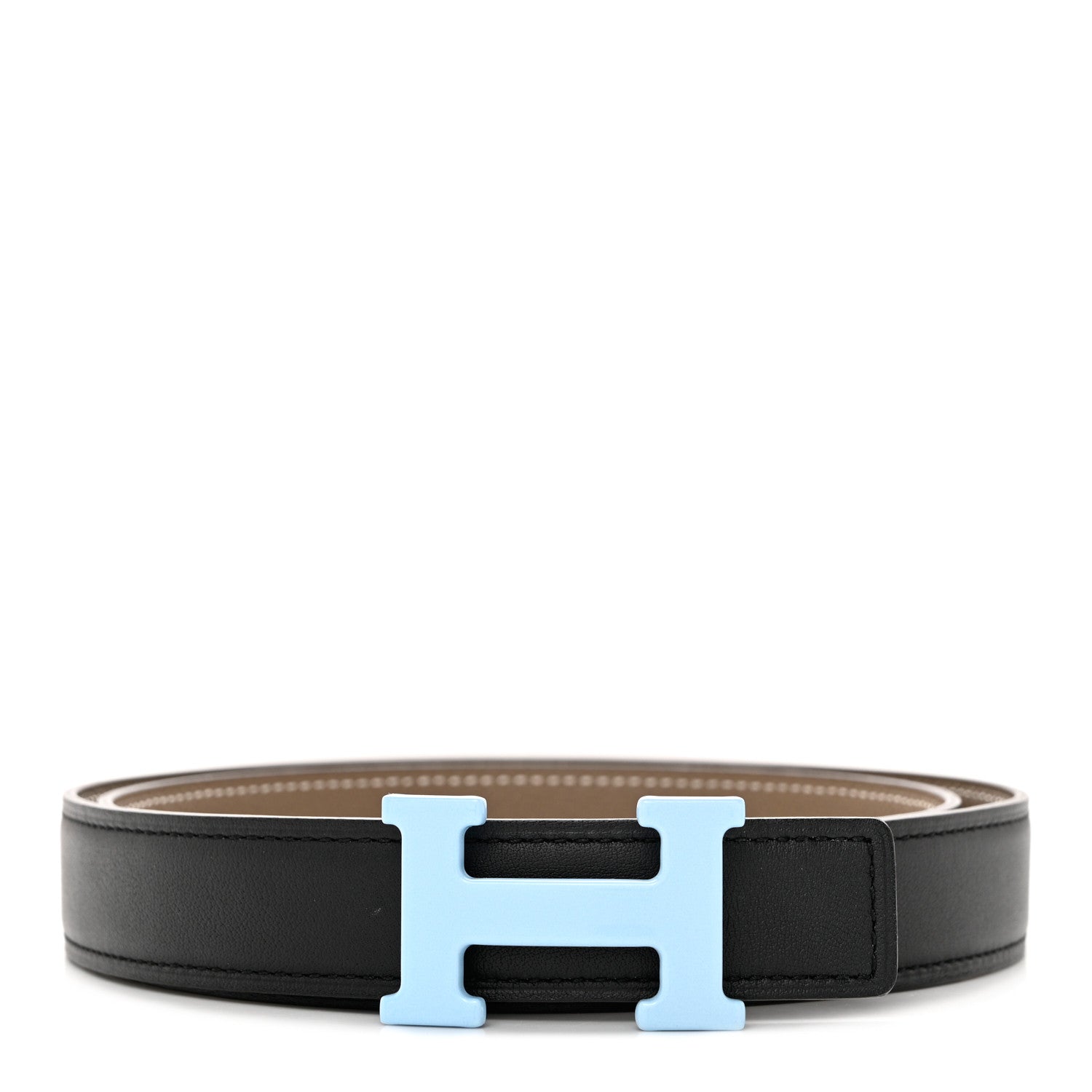Hermes Swift Epsom H Belt 80 32 Black Etoupe 1 of 6