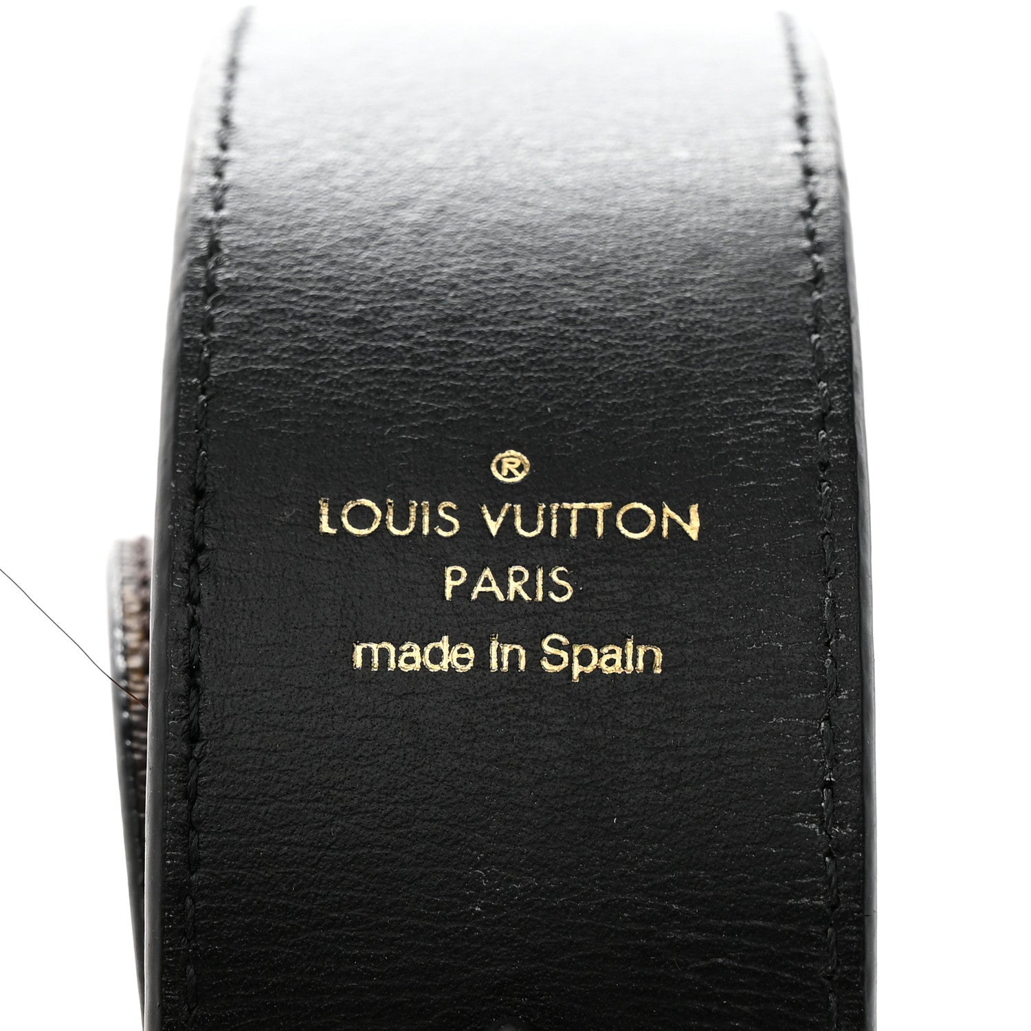 Louis Vuitton Monogram Bandouliere Shoulder Strap Black 3 of 4