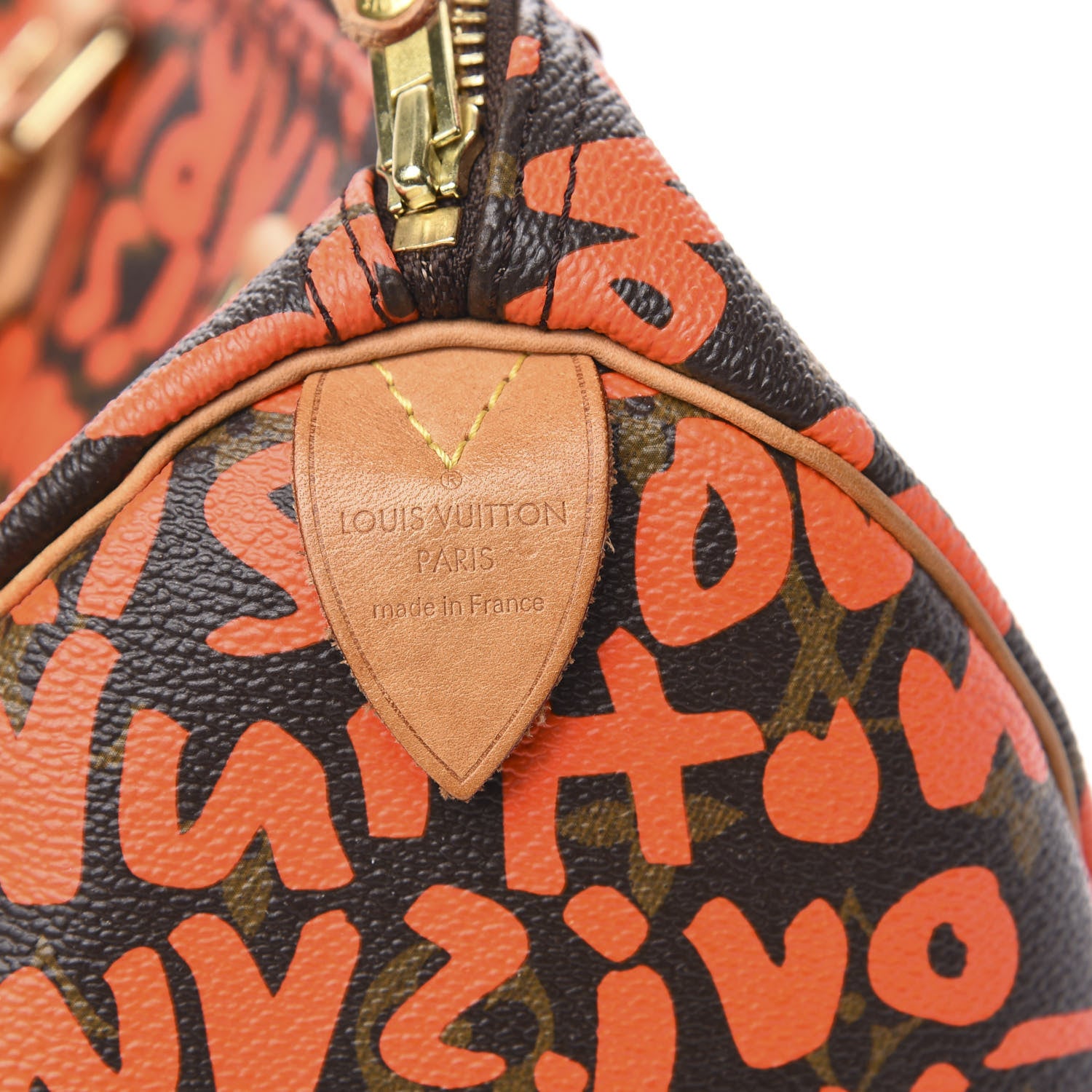 Louis Vuitton Monogram Graffiti Speedy 30 Orange 6 of 14