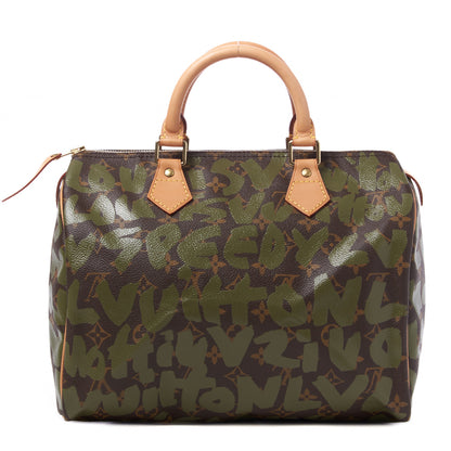 Louis Vuitton Monogram Graffiti Speedy 30 Kaki 1 of 10