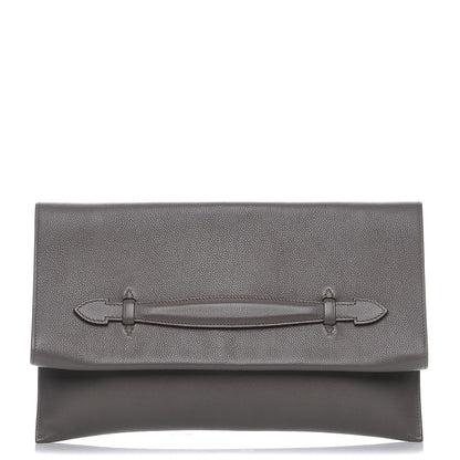 Hermes Evercolor Pliplat 33 Clutch Etain 1 of 8