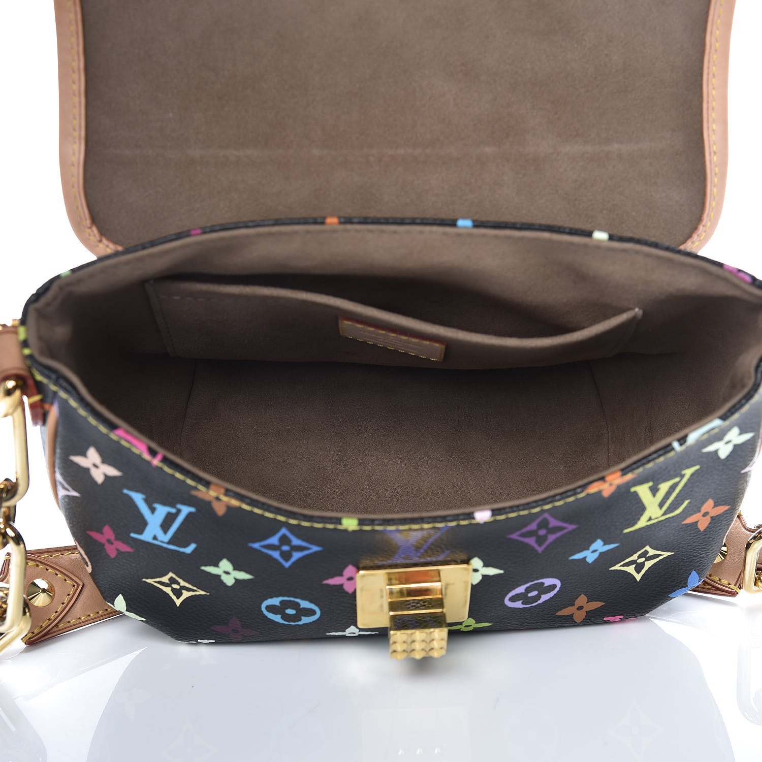 Louis Vuitton Monogram Multicolor Patti Black 5 of 13