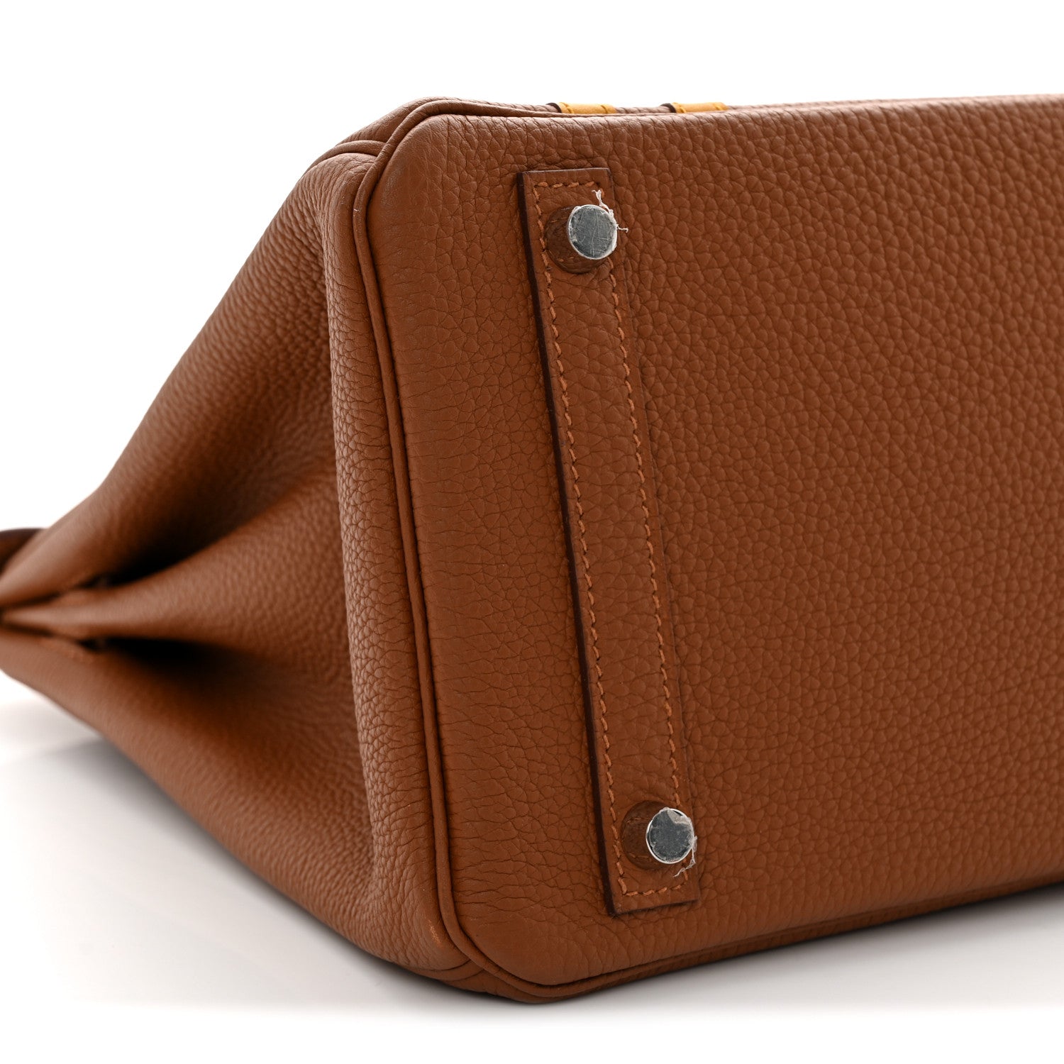 Hermes Togo Swift Officier Birkin 30 Gold Ambre 9 of 11