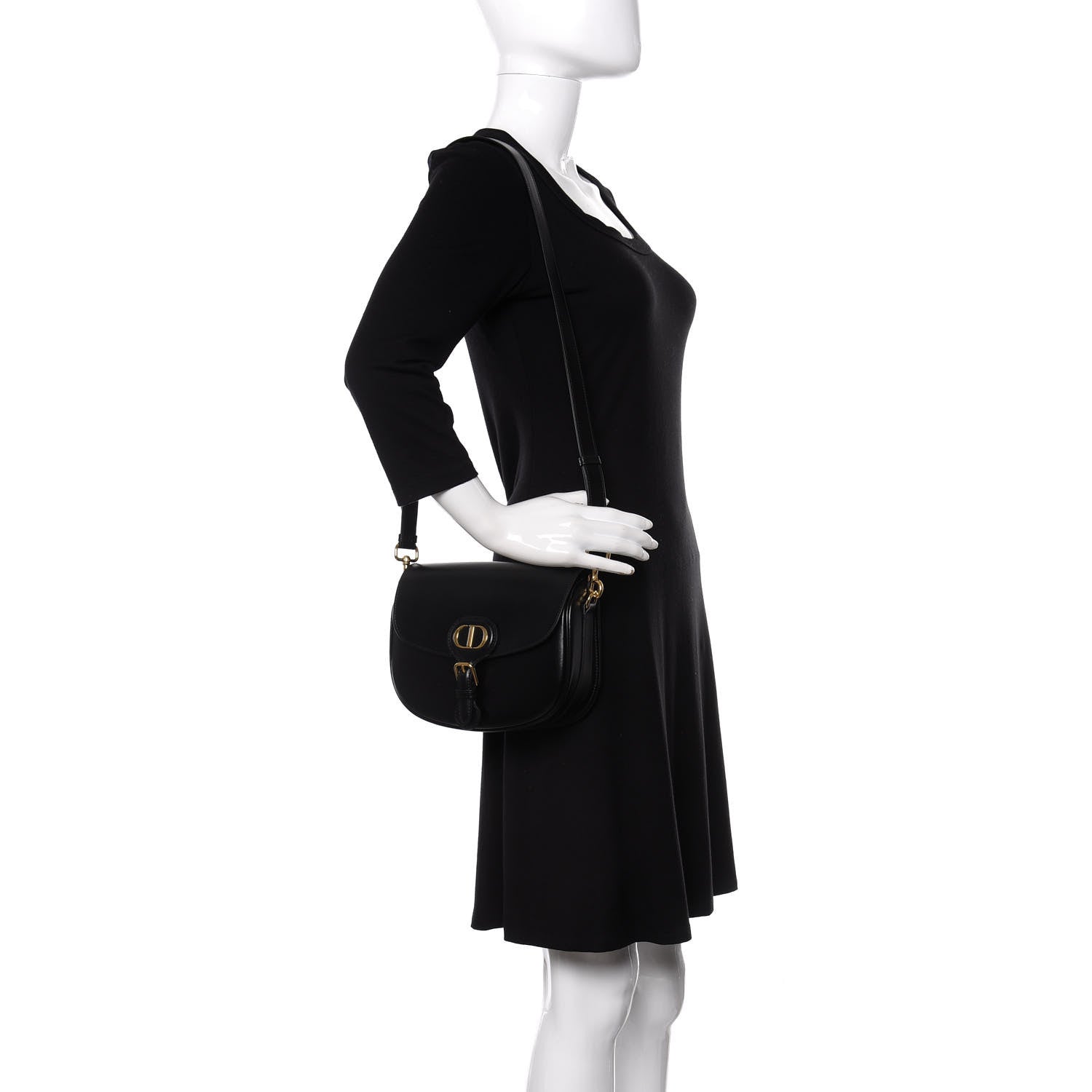 Christian Dior Box Calfskin Medium Bobby Flap Black 2 of 10