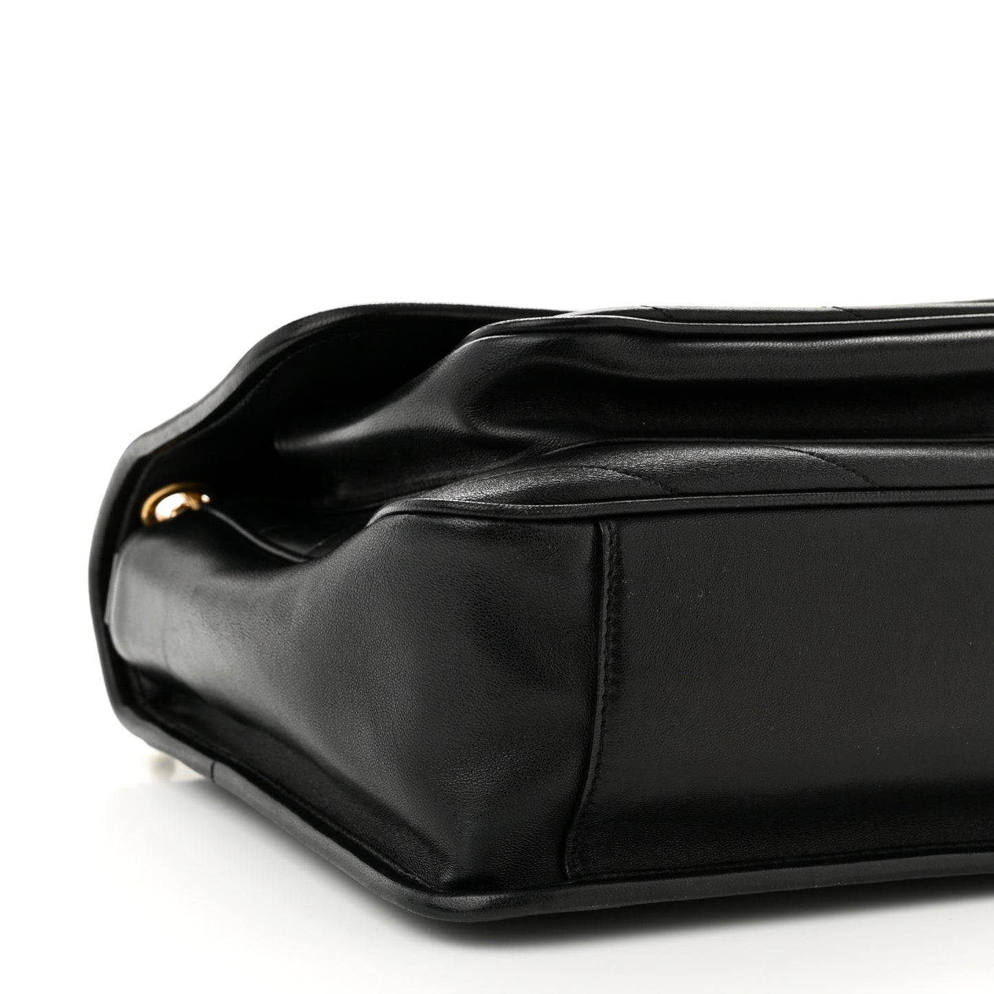 Lambskin Matelasse Monogram Medium Niki Chain Satchel Black