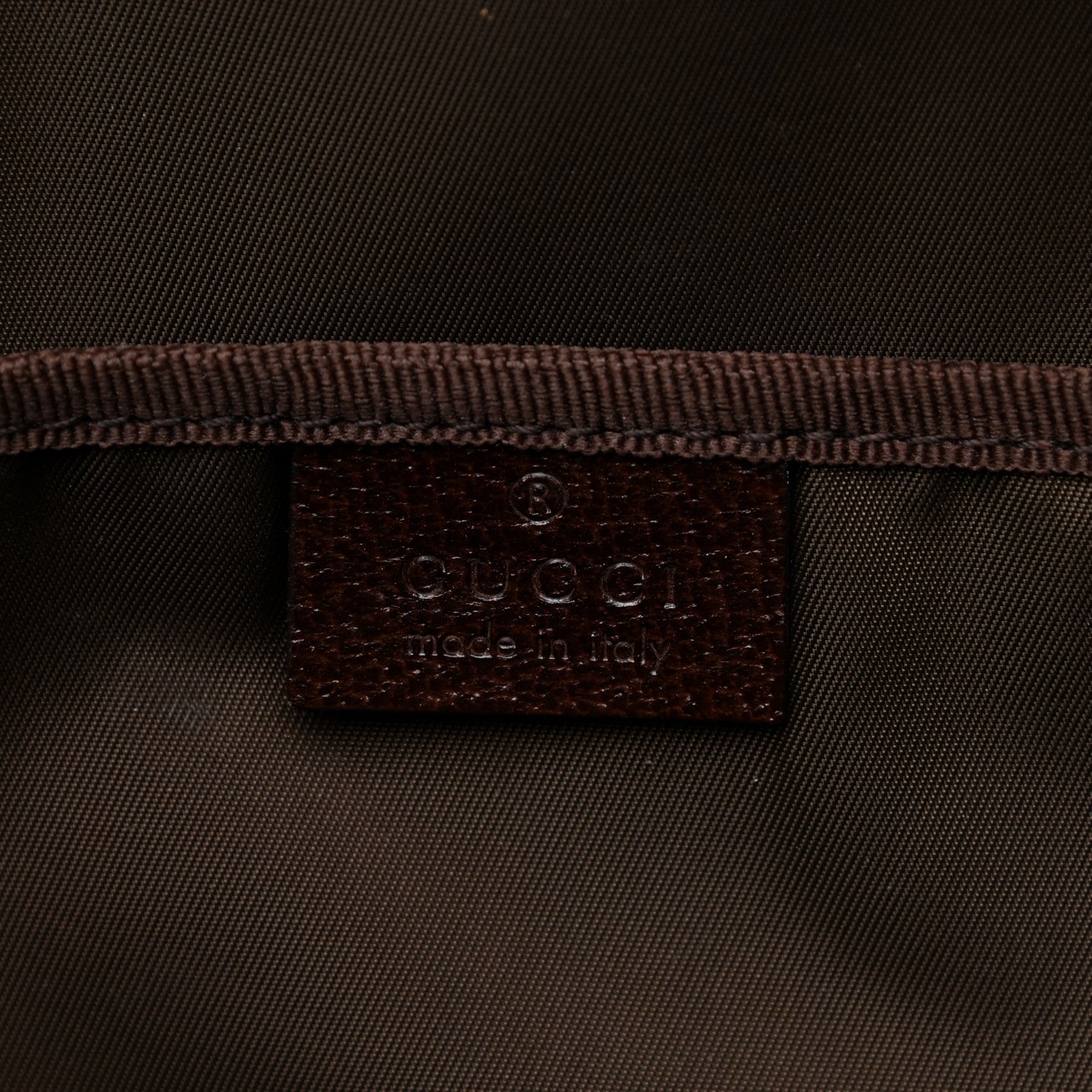 Gucci Monogram Natural Pigskin Large Diaper Bag Beige Ebony Cocoa Dark Chocolate 6 of 12