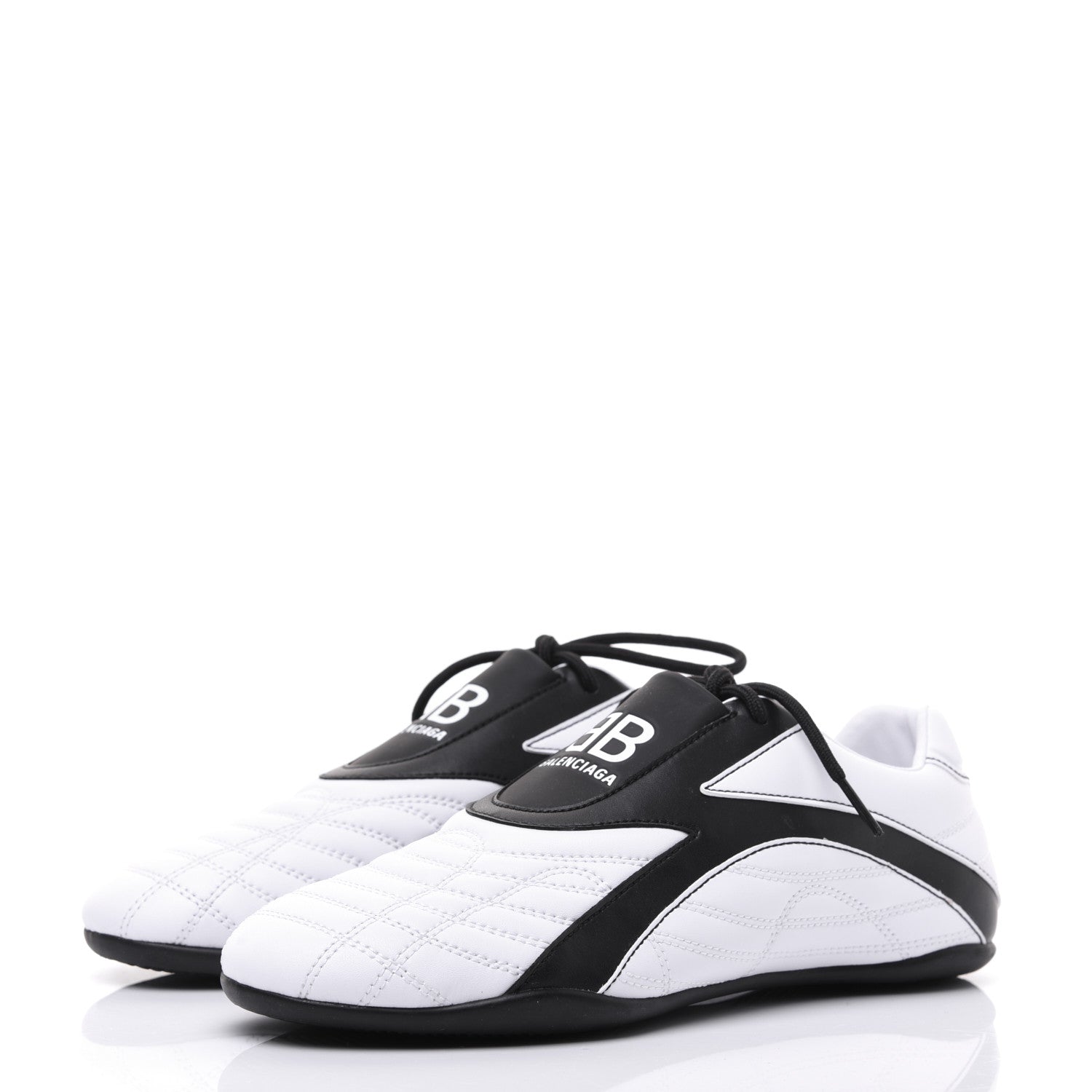 Balenciaga Polyurethane Womens Zen Sneakers 38 White Black 3 of 8