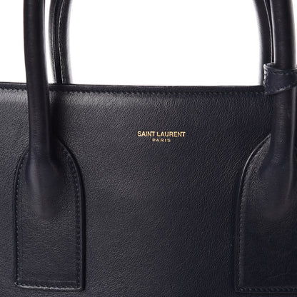 Saint Laurent Calfskin Large Sac De Jour Carryall Navy Blue 11 of 11
