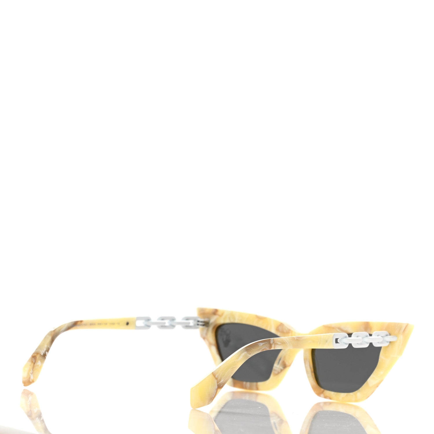Off-White Acetate Marble Nina Sunglasses Beige 4 of 8