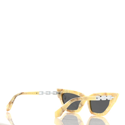 Off-White Acetate Marble Nina Sunglasses Beige 4 of 8