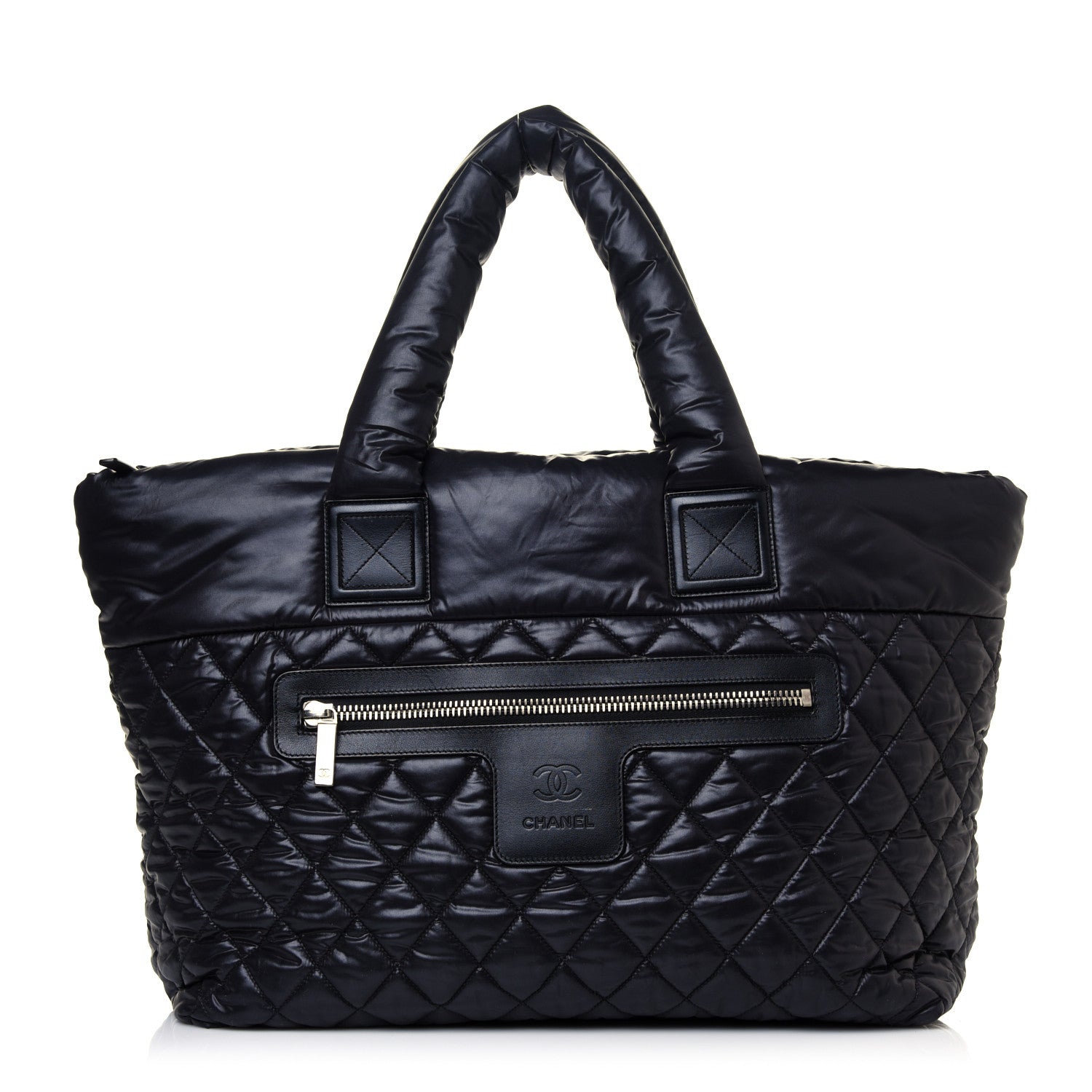 Chanel Nylon Quilted Large Coco Cocoon Tote Black 1 of 11