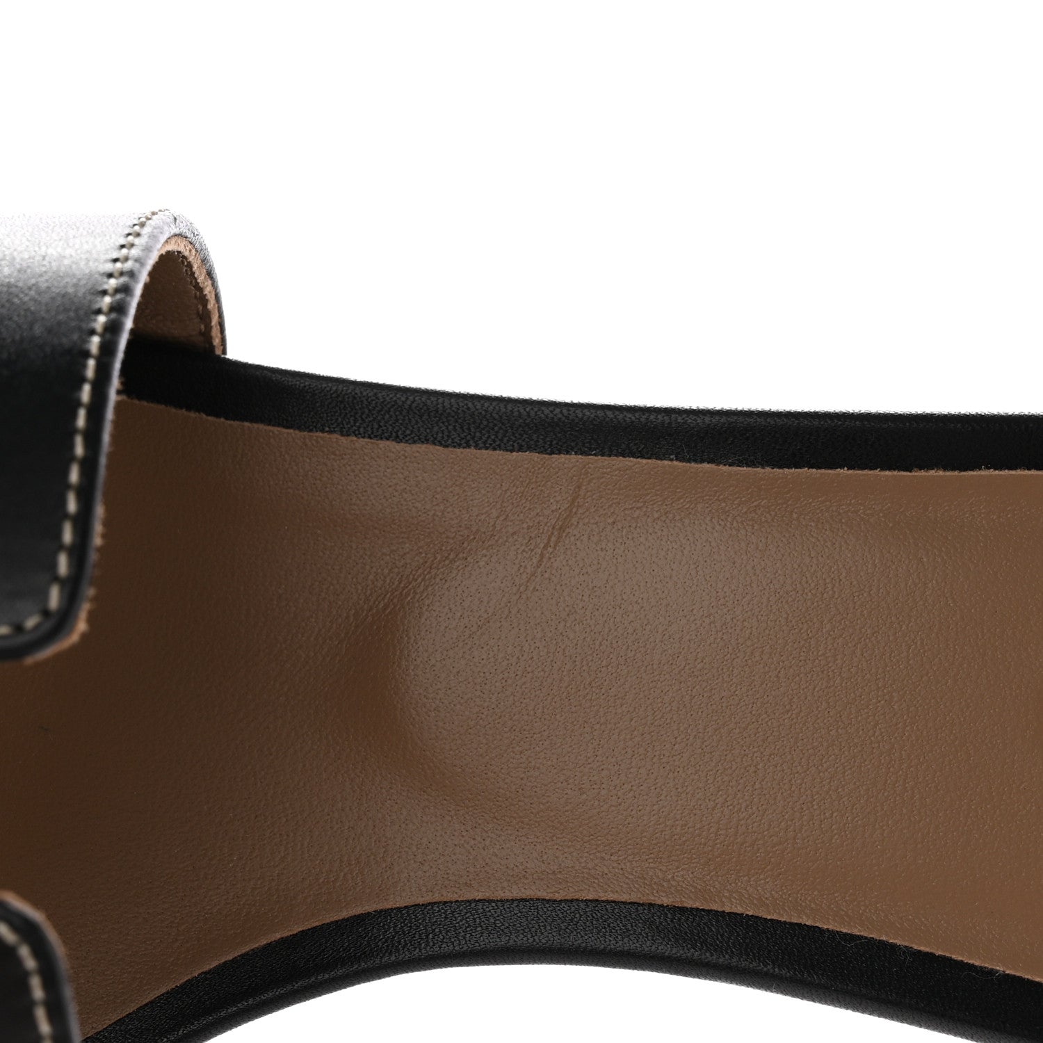 Hermes Calfskin Oasis Sandals 38 Black 16 of 16