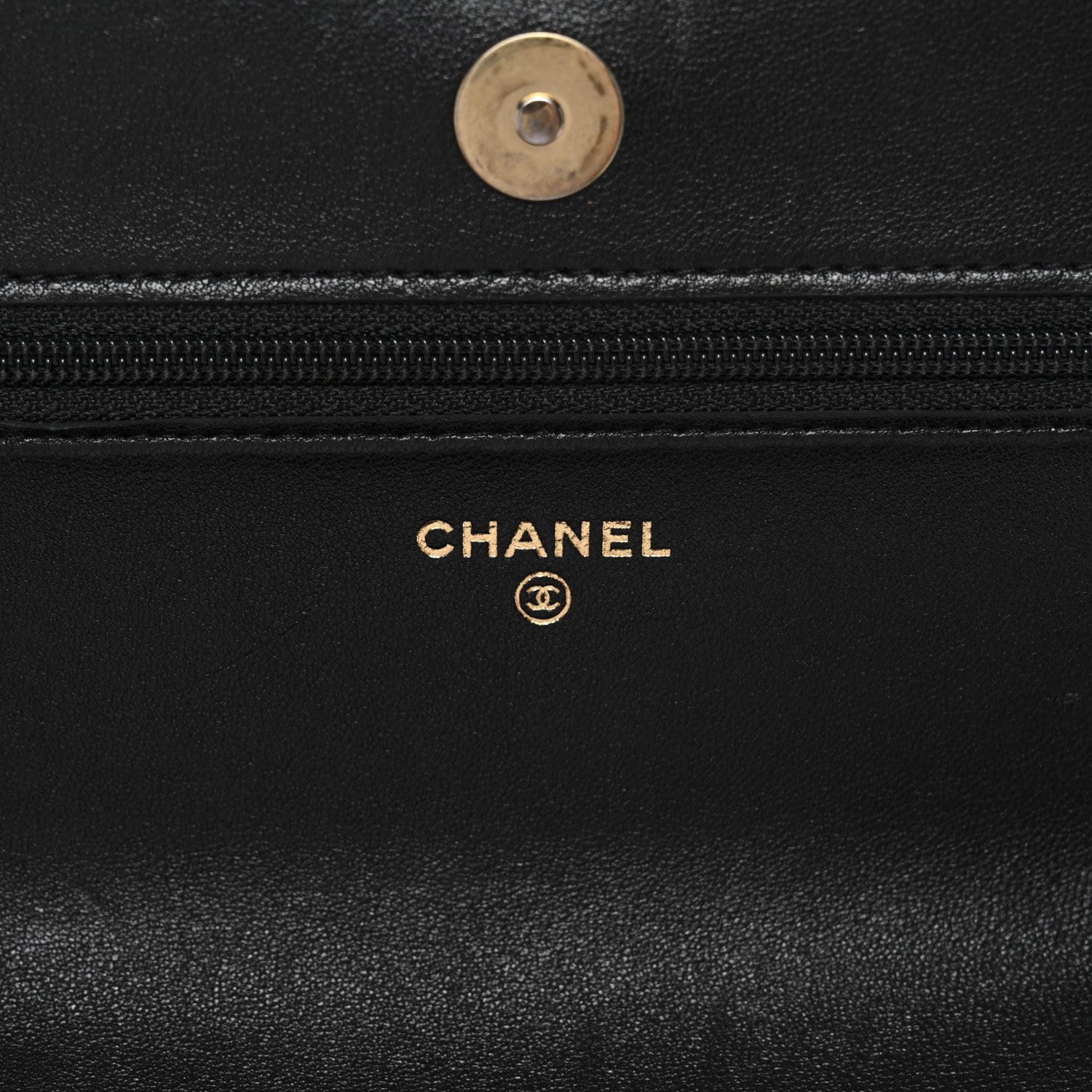 Chanel Lambskin Quilted Chanel 19 Wallet On Chain WOC Black 6 of 13
