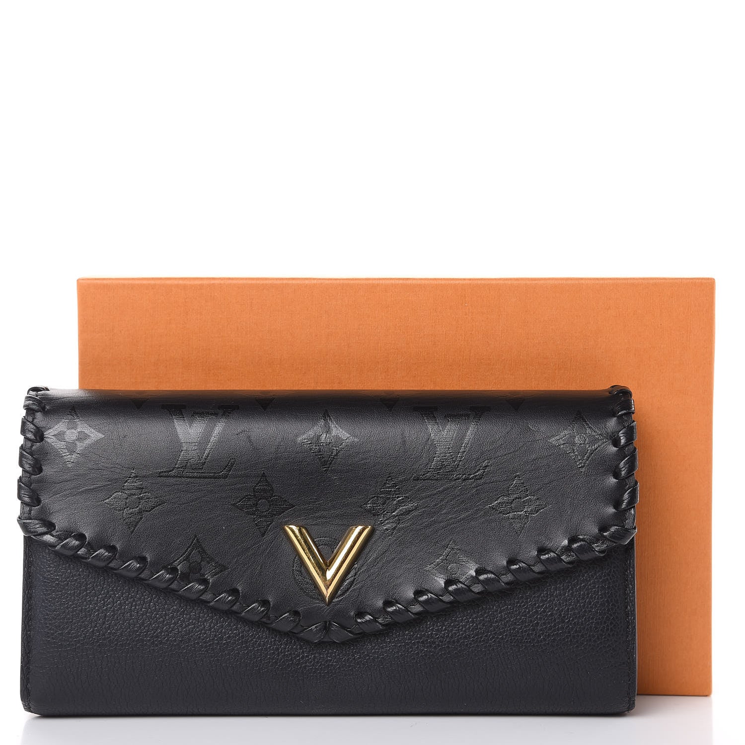 Louis Vuitton Monogram Cuir Plume Very Wallet Black 15 of 15