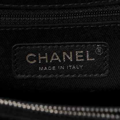 Chanel Wrinkled Lambskin Chevron Quilted Surpique Tote Light Gray 6 of 7