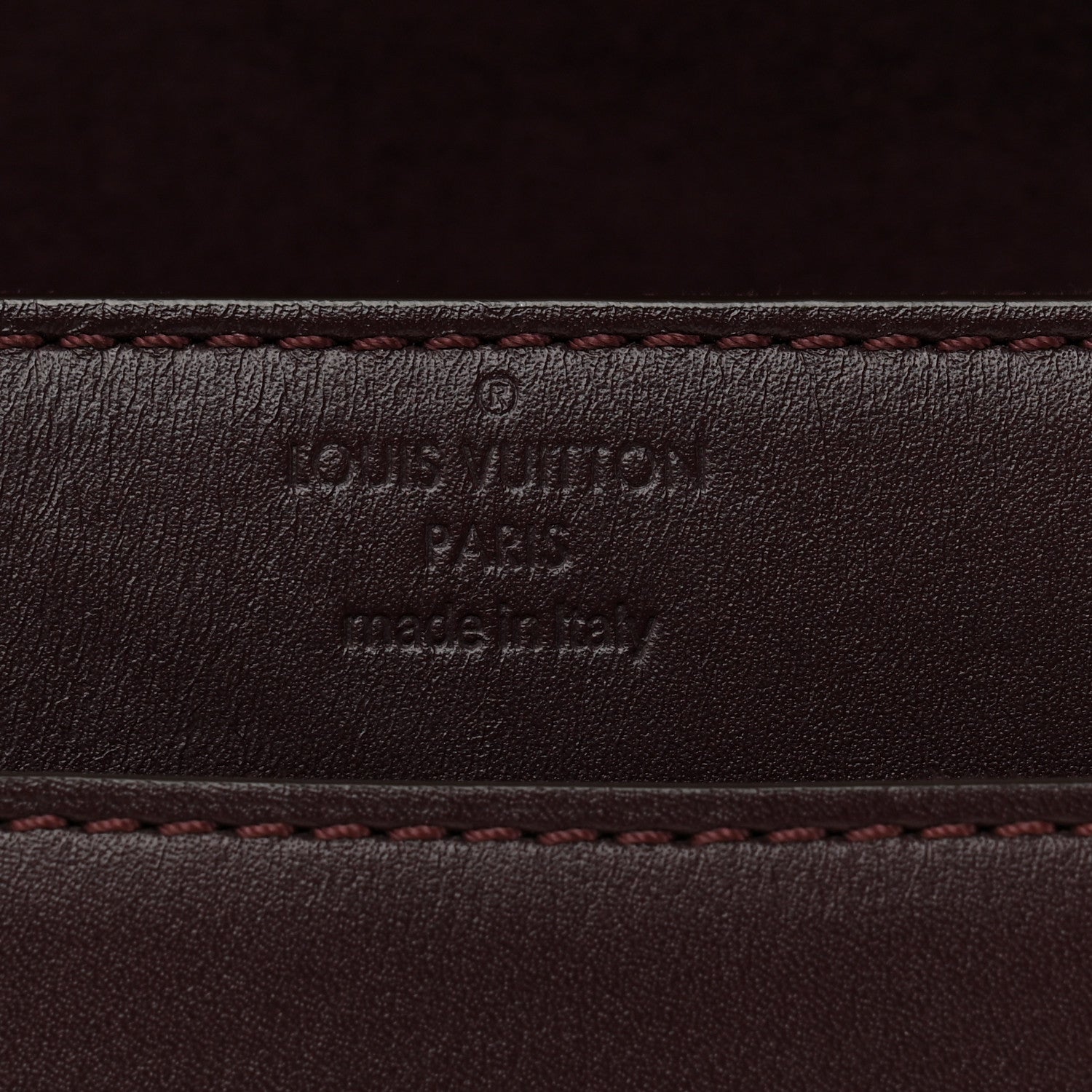 Louis Vuitton Calfskin Chain Louise GM Amarante 6 of 10