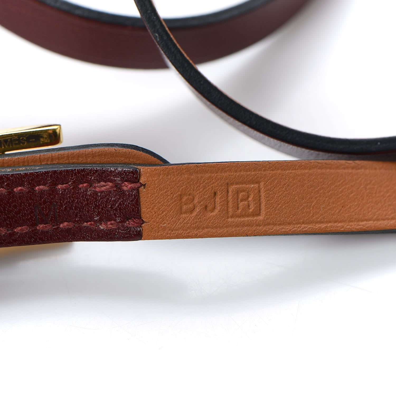 Hermes Swift Hapi 3MM Triple Tour Bracelet M Bordeaux 5 of 6